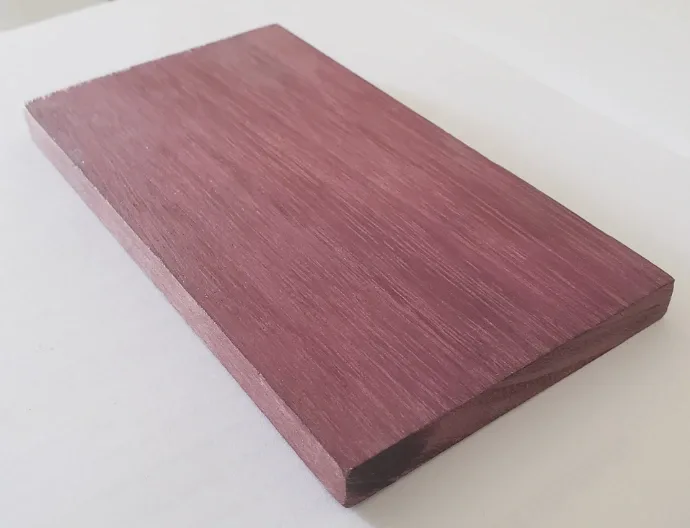 Purpleheart hardwood board
